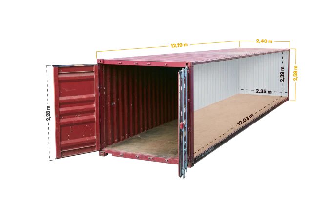 40ft standard container