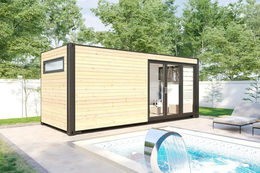 Shipping container Sauna Cabin V7